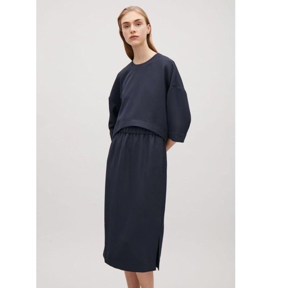 COS Dresses & Skirts - COS Layered Mid Length Midi Twill Dress Minimal